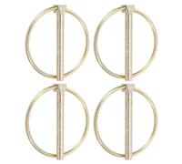 PATIKIL Pasador de 5/16 x 2.76", 4 Piezas de Surtido de Pasadores Lynch con Anillo para Bloqueo de Eje, Clips de Pasador de Hardware para Tractor Agrícola, Remolque de Carros (8x70mm)