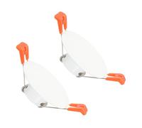 PATIKIL Placa de Cubierta de Techo Metálica de 1.2", 2 Pcs Moldura de Luz Empotrada Montaje en Pared Tapa de Orificio de Downlight Adecuado para Aberturas Redondas de 1.4-2.2", Blanco Mate