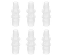 PATIKIL Reductor de Púas para Manguera, 6Pcs Conectores de Manguera de 12.7mm a 9.5mm, Empalmador de Tubería de Plástico, Adaptador de Unión para Aire, Agua, Combustible, Acuario