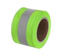 PATIKIL Reflectante Cinta Tira, 2" x10 Pies Alta Visibilidad Reflectante Cinta Coser Bricolaje Advertencia Seguridad Tela Correas para Ropa Impermeables, Fluorescente Verde