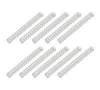 PATIKIL Resorte de Compresión, 0.6mm de Diámetro de Alambre x 5mm de Diámetro Exterior x 45mm de Longitud, 10 Piezas de Acero Inoxidable 304 Muelles de Compresion Mecánica Pequeños