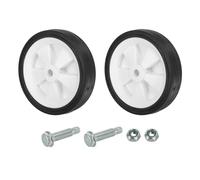 PATIKIL Ruedas de 6" para Compresor de Aire, 2 Piezas Ruedas Universales de Repuesto para Compresor de Aire con Orificio de 0.5" para una Movilidad Fácil, Blanco