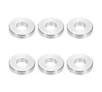PATIKIL Separadores de Aluminio M6, 6 piezas 1/4" x 5/8" Espaciadores Metálicos Redondos para Tornillos de 1/4 o M6, Espaciador sin Rosca 0.1"L, 6.2x15x3.5mm