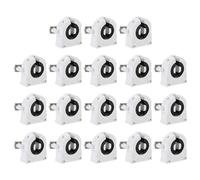 PATIKIL Soporte de Luz Fluorescente T8, Paquete de 18 Bases de Lámpara G13 para Tubos Led Fluorescentes, Zócalo de Luz de Tubo no Conectado de 250V, 27x31x18mm