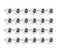 PATIKIL Soporte de Luz Fluorescente T8, Paquete de 24 Bases de Lámpara G13 para Tubos Led Fluorescentes, Zócalo de Luz de Tubo 250V Tipo de Giro sin Conexión, 27x31x18mm