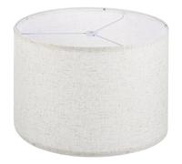 PATIKIL Tambor Lámpara Pantallas, 13"x13"x9" Lino Redondo Lámpara Pantalla para Mesa Lámparas Fácil Montaje Pantalla para Sobremesa Lámparas Pie Lámparas Cabecera, Beige