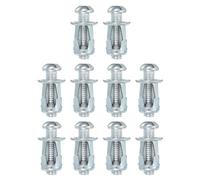 PATIKIL Tornillo De Expansión Tuercas De Pétalo M8 x 30mm, 10 Pcs Tuerca De Gato Acero Al Carbón Forma De Pétalo Tuerca De Remache Insertar Tuercas Fijadores Con Tornillos Pared Delgada