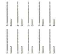 PATIKIL Tornillos de Manija de Puerta M3x60, 10Pcs Tornillos de Rotura para Tiradores de Puerta, Cabeza Plana Avellanada Phillips con Manga para Manija de Puerta Barra