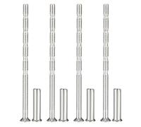 PATIKIL Tornillos de Manija de Puerta M3x60, 4 Piezas Tornillos de Rotura para Tiradores de Puerta, Cabeza Plana Avellanada Phillips con Manga para Manija de Puerta Barra