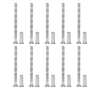 PATIKIL Tornillos de Manija de Puerta M4x55, 10Pcs Tornillos de Rotura para Tiradores de Puerta, Cabeza Plana Avellanada Phillips con Manga para Manija de Puerta Barra