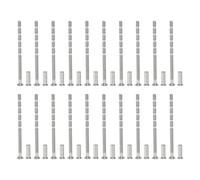 PATIKIL Tornillos de Manija de Puerta M4x70, 20Pcs Tornillos de Rotura para Tiradores de Puerta, Cabeza Plana Avellanada Phillips con Manga para Manija de Puerta Barra