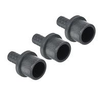 PATIKIL UPVC Reductor Tubo Montaje 25mm OD 13mm Púas, 3 Paquetes Rectos Acoplamientos Adaptador Conector, Gris