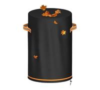 Patio Fire Column Cover Heavy Duty Adjustable Round Outdoor Furniture Protector for Use | Waterproof Oxford Fabric Design System, UV Resistant Cylinder Structure Feature, All Weather Protection