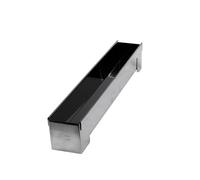 patisse 13923 - Canalero para tronco, molde cuadrado de Navidad, tamaño mini, acero inoxidable, 30 x 4,5 x 4,5 x 4,5 cm, plata
