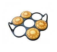 patisse 19233 - Molde para 7 Blinis (Silicona), Color Negro