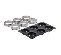patisse 72141 Kit tartaletas Redondas Demi-Spheres Silicona Negro 33 x 18 x 3 cm 7 Unidad (S)