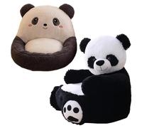 Patonde Sofá reposabrazos Panda - Sofá con Forma de Panda para niños,Silla de sofá de Lectura para niños, Asiento de Apoyo Animal para niños pequeños niños niñas