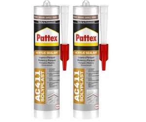 Pattex 1611912 Silicona para Madera, Sapeli, 300 ml (Paquete de 2)