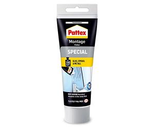 Pattex Adhesivo de montaje especial, tubo de 80 g de adhesivo transparente para cristales, espejos y otras superficies lisas en interiores y exteriores