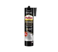 Pattex Adhesivo de montaje Pro 600, adhesivo fuerte para interior y exterior, sellador impermeable y resistente a los rayos UV, color blanco, 1 x 440 g