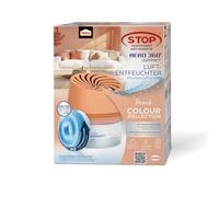 Pattex AERO 360° Deshumidificador Compacto Colección Color Melocotón, 1 aparato incl. 1 pastilla de recarga, de ambiente para una circulación eficaz del aire, de ambiente reduce la humedad del aire