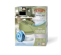 Pattex AERO 360° Deshumidificador Compacto Colección Color Verde, 1 aparato incl. 1 pastilla de recarga, de ambiente para una circulación eficaz del aire, de ambiente reduce la humedad del aire