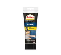 Pattex Adhesivo de construcción Assembly Adhesive Power – 250 g, alta adhesión, interior/exterior