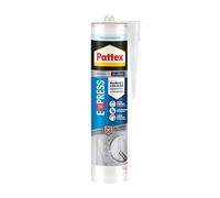 Pattex Baño Sano No Más Moho, silicona antimoho e impermeable, silicona transparente duradera cocina y baño, 1 cartucho x 280 ml, El embalaje puede variar