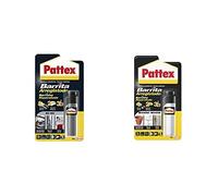 Pattex Barrita arreglatodo, masilla adhesiva para sellar, pegar, metal, 48gr + Barrita Arreglatodo Masilla bicomponente extrafuerte, pasta moldeable para pegar y reparar