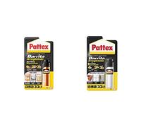 Pattex Barrita Arreglatodo, masilla bicomponente especial madera, pasta moldeable + masilla bicomponente extrafuerte, pasta moldeable para pegar y reparar, resina epoxi