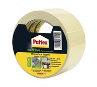 Pattex Cinta adhesiva de doble cara para moquetas, alfombras y otros suelos, 50 mm x 25 m