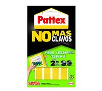Pattex Cinta de doble cara No más clavos – Fijación removible, 10 tiras (1403703)