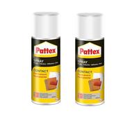 Pattex Contact Spray, cola de contacto permanente, pegamento spray de base disolvente, pegamento fuerte para trabajos de bricolaje y reparación, 1 bote x 400 ml (Paquete de 2)