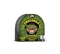 Pattex Crocodile Power Cinta, cinta americana fuerte de doble grosor, cinta adhesiva con fuerte poder de pegado, cinta aislante para múltiples materiales, gris, 1x30m