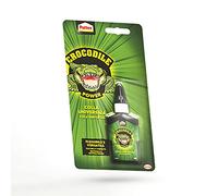 Pattex Crocodile Power Cola Universal, cola transparente con gran agarre inicial, pegamento multiusos para metal, plástico y más, pegamento fuerte para todo, 1x50g