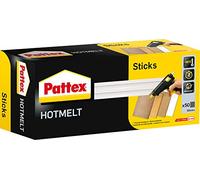 Pattex Barras de pegamento caliente Hotmelt Sticks – 50 unidades, alta transparencia