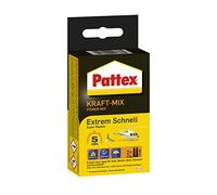 Pattex Pegamento 2K Kraft-Mix Extrem Schnell – epoxi curado rápido, alta resistencia 2 tubos de 12 g