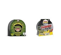 Pattex Lote Crocodile Power Cinta, cinta americana fuerte de doble grosor Power Tape, cinta americana extrafuerte para cargas pesadas