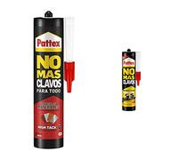 Pattex No Más Clavos Para Todo HighTack, adhesivo de montaje resistente a temperaturas extremas + adhesivo de montaje resistente, pegamento extrafuerte para madera, metal y más