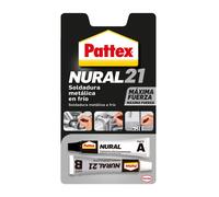 Pattex Nural 21 Soldadura metálica en frío | Pegamento epoxi para metal Nural-21 22ml