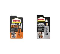 Pattex Nural 28 Sustituto universal de juntas, silicona selladora para juntas de culata, 1 x 40 ml + Pattex Nural 30, masilla selladora especial para temperaturas extremas, 110gr