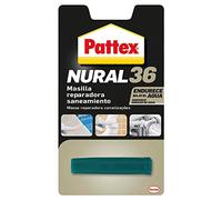 Pattex Nural 36, masilla reparadora saneamiento, sin disolventes, blanco, 48gr (14010135)(El empaque puede variar)