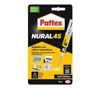 Pattex Adhesivo universal bicomponente Nural 45 - Poder de relleno, unión fuerte en jeringa - 11 g