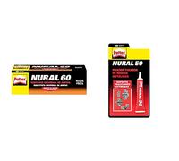 Pattex Nural 60 Sustituto universal de juntas, sellador de juntas para automoción e industria + Nural 50, fijador de roscas metálicas, anaeróbico, 1 Tubo x 10 cm³