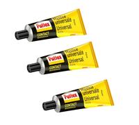 Pattex Pegamento de Contacto 50g - Adhesivo Universal Invisible para Madera, Goma, Cuero y Plástico - Alta Resistencia y Secado Rápido - Pack de 3 Unidades【ROUA】