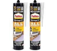 Pattex Pegamento para todos los materiales de montaje, blanco, PXA45 (Paquete de 2)