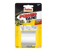 Pattex Power Tape - Cinta adhesiva (5 m), color blanco