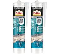 Pattex Sellador Piscinas (1 x 280 ml), polímero adhesivo impermeable con Flextec, multimaterial, adhiere bajo el agua, ideal para sellar, pegar y reparar piscinas, blanco (Paquete de 2)
