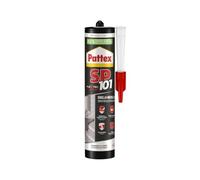 Pattex Sellador polimérico SP101, sella y pega, multimaterial, alto rendimiento, se adhiere sobre superficies húmedas, resistente a los rayos UV y a la intemperie, sellador gris, cartucho de 280 ml