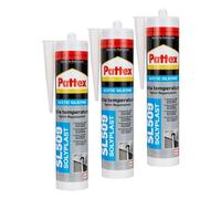 Pattex SL 509, silicona ácida para altas temperaturas, color rojo óxido 300ml (Paquete de 3)